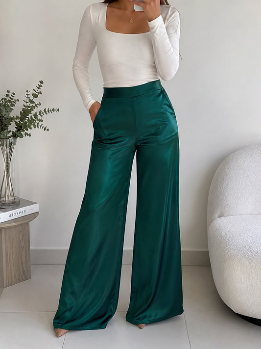 Pantalón Palazzo Satinado