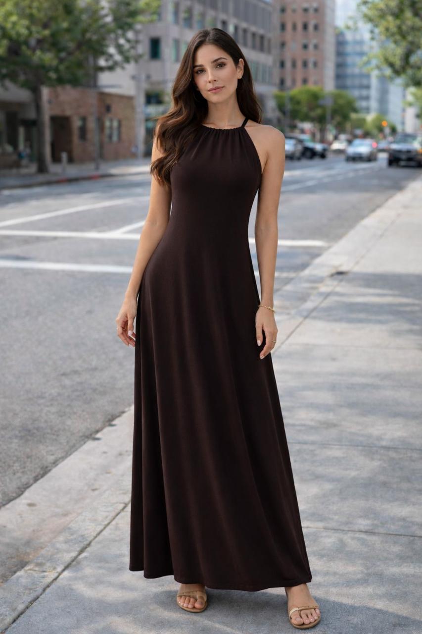 Vestido EMI - Chocolate